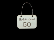 50 let cedulka s věkem na láhev