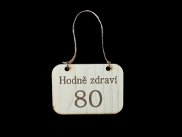 70 let cedulka s věkem na láhev