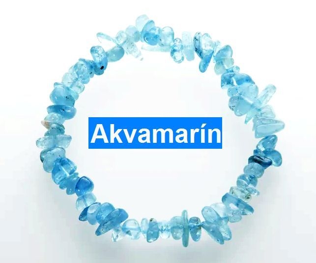 Akvamarín - náramek minerál význam