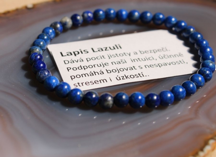 Lapis Lazuli - náramek 4mm kulička obchod