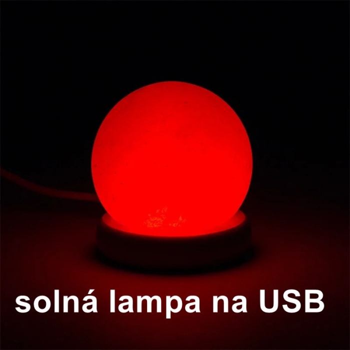 Mini solná lampa usb pc led