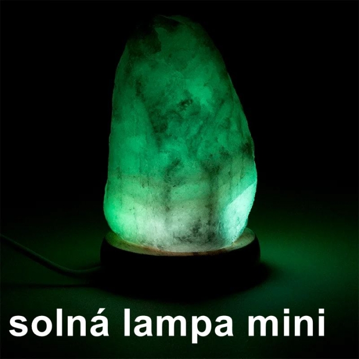 Solná lampa mini barevna