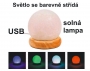 Mini solná lampa usb ledka